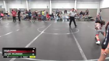48 lbs Semis (4 Team) - Myles Maines, VA Elite vs Michael Willingham, MJWL