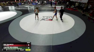 132 lbs Semifinal - Ray Pacheco, California vs Carter Delacerna, Sutter Union High School Wrestling