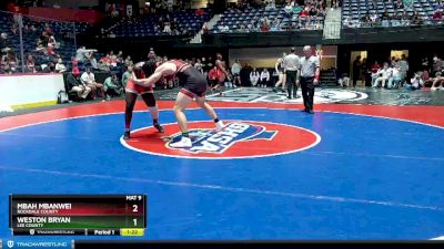 6A-215 lbs Quarterfinal - Weston Bryan, Lee County vs Mbah Mbanwei, Rockdale County