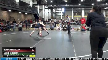 135 lbs Round 1 (4 Team) - Andie Jo Gibson, Hastings Wrestling Academy vs Hayden Bratland, Grand View WC