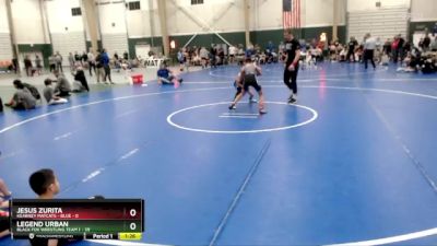 90 lbs Round 1 (8 Team) - Legend Urban, Black Fox Wrestling Team 1 vs Jesus Zurita, Kearney Matcats - Blue