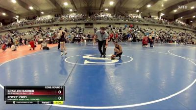 90 lbs Cons. Round 3 - Braylon Barber, Belton Wrestling Club-A vs Rocky Iorio, Open Mats Wrestling Club-AAA