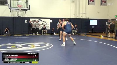 285 lbs Cons. Round 2 - Sven Lukner, Corban University vs Leroy Garibay, Vanguard University