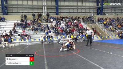 133 lbs Consolation - Tucker Sjomeling, Nebraska vs D'earion Stokes, Briar Cliff University