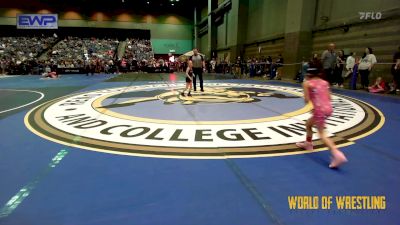 46 lbs Round Of 32 - Ariel Morales, Nevada Elite vs Preslie Dickerson, Clinton Youth Wrestling