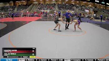 134 lbs Round 2 (4 Team) - Nolan Briels, Baker vs Hunter Dayer, Cascade
