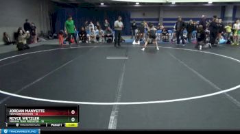 92 lbs Round 7 (8 Team) - Royce Wetzler, Virginia Team Predator vs Jordan Manyette, Team Germantown