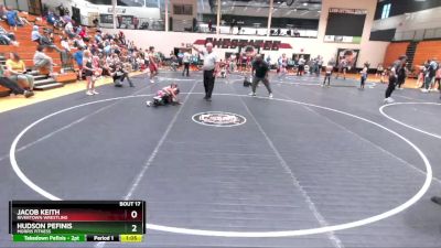 76 lbs Round 1 - Hudson Pefinis, Morris Fitness vs Jacob Keith, Rivertown Wrestling