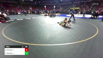 126 lbs Round Of 16 - Damian Alvarez, Selma (CS) vs Elias Navida, Poway (SD)