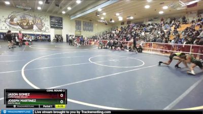 120 lbs Cons. Round 2 - Jason Gomez, Capistrano Valley vs Joseph Martinez, South Hills