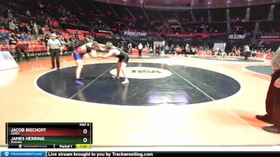 1A 220 lbs Quarterfinal - James Herring, Roxana vs Jacob Bischoff, LeRoy