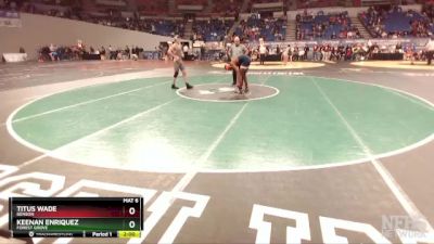 6A-120 lbs Champ. Round 1 - Keenan Enriquez, Forest Grove vs Titus Wade, Benson