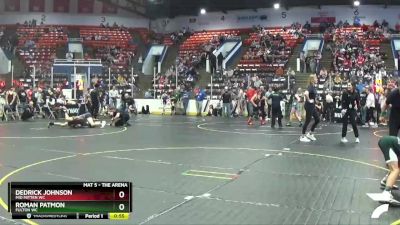 95 lbs Cons. Round 2 - Roman Patmon, Fulton WC vs Dedrick Johnson, Mid Mitten WC