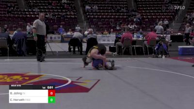 121 lbs Cons Round 3 - Brady Joling, Chartiers Valley vs Christian Horvath, Freedom