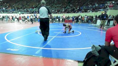 68 lbs Consi Of 16 #2 - CJ Trevino, Union vs Sawyer Vollmer, Perry Wrestling Club