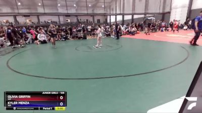 105 lbs Semifinal - Olivia Griffin, WA vs Kyler Menza, WA