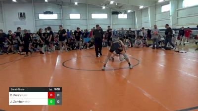 96 lbs Semifinal - Caleb Perry, Pursuit vs Jordan Zambon, Michigan Mayhem