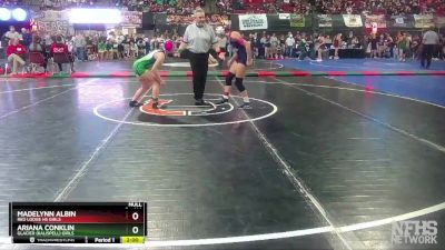 G - 114 lbs Champ. Round 2 - Ariana Conklin, Glacier (Kalispell) Girls vs Madelynn Albin, Red Lodge Hs Girls