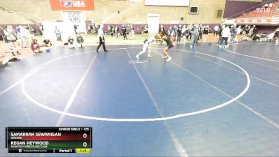 135 lbs Champ. Round 1 - Regan Heywood, Wasatch Wrestling Club vs Samarrah Sswanigan, Indiana