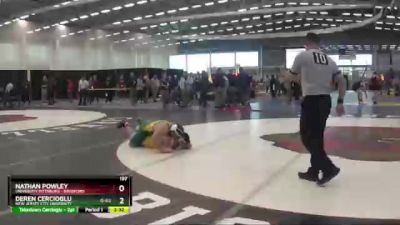 197 lbs Cons. Round 1 - Nathan Powley, University Pittsburg - Bradford vs Deren Cercioglu, New Jersey City University