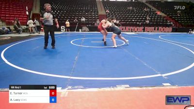 180-185 lbs Rr Rnd 1 - Emery Turner, McAlester vs Abagail Lacy, Dark Cloud Wrestling Club