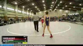 83 lbs Round 2 (4 Team) - Blake Hawkins, Bear Cave vs Cooper Mathews, Washington Warriors