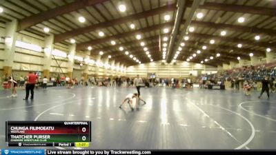 69 lbs Quarterfinal - Thatcher Purser, Charger Wrestling Club vs Chunga Filimoeatu, Westlake