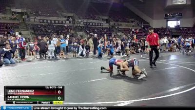 108 lbs Quarterfinal - Samuel Moon, NOCAP Wrestling vs Leno Fernandez, Widefield Wrestling Club