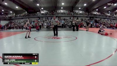 90 lbs Cons. Round 2 - Mark Korn, Northwest Jr. Lions Wrestling-AA  vs Hunter McDonald, Open Mats Wrestling Club-AAA