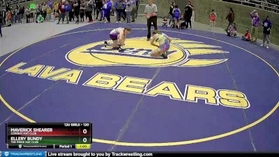 120 lbs 2nd Place Match - Maverick Shearer, Cowboy Mat Club vs Ellery Bundy, The Pride Mat Club