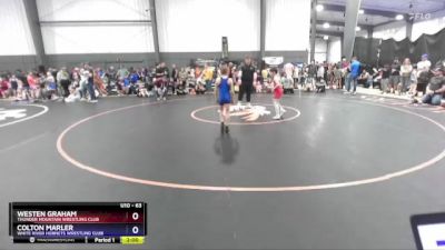 63 lbs Cons. Round 3 - Westen Graham, Thunder Mountain Wrestling Club vs Colton Marler, White River Hornets Wrestling Club