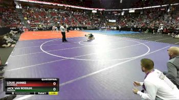 D2-170 lbs Quarterfinal - Louis Jahnke, Ellsworth vs Jack Van Rossum, Freedom