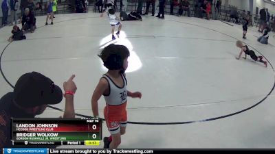 1 lbs Semifinal - Landon Johnson, McCook Wrestling Club vs Bridger Wolkow, Gordon Rushville Jr. Wrestling