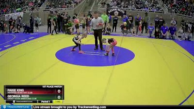 50 lbs 1st Place Match - Paige King, McKenzie River Mat Club vs Georgia Reed, Legacy Elite Wrestling Club