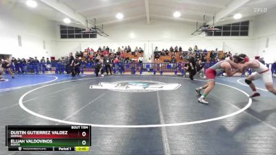 175 lbs Cons. Round 5 - Elijah Valdovinos, North vs Dustin Gutierrez Valdez, Kerman