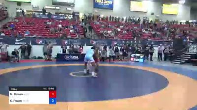 60 kg Consi Of 8 #2 - Mitchell Brown, Air Force Regional Training Center vs KeVon Powell, Scorpion Wrestling Club