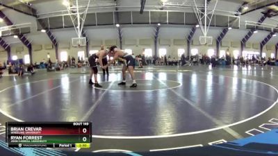 157 lbs Cons. Round 3 - Brian Crevar, Wheeling University vs Ryan Forrest, John Carroll University