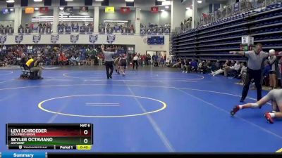 132 lbs Cons. Round 4 - Levi Schroeder, COLUMBUS GROVE vs Skyler Octaviano, ANTWERP