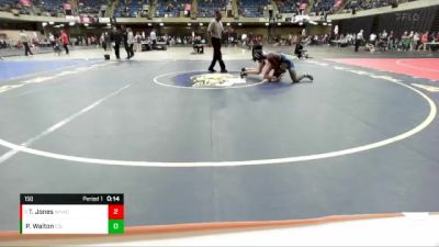 150 lbs Quarterfinal - Tyler Jones, Wheaton Academy vs Pierre Walton, East St. Louis Sr