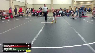 72 lbs Round 1 (6 Team) - Bowen Lefler, Carolina Hammer Squad vs Benton Bassett III, Glasgow WA