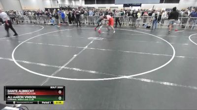 215 lbs Cons. Round 3 - Ali Aaron Vinson, Cardinal Wrestling Club vs Dante Albrecht, Evansville Wrestling Club