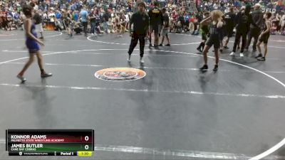 100 lbs Quarterfinal - James Butler, Cane Bay Cobras vs Konnor Adams, Palmetto State Wrestling Academy