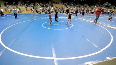 73 lbs Quarterfinal - Piper Weaver, BullTrained vs Zaisha Woodard, Bartlesville Wrestling Club