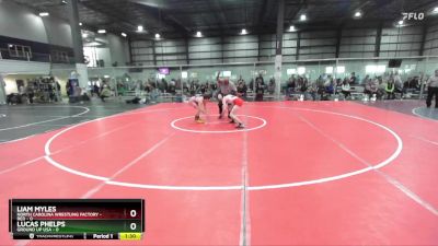 106 lbs Round 2 (4 Team) - Liam Myles, NORTH CAROLINA WRESTLING FACTORY - RED vs Lucas Phelps, GROUND UP USA