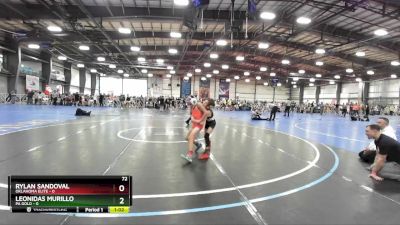 72 lbs Rd# 5- 3:45pm Friday Final Pool - Leonidas Murillo, PA Gold vs Rylan Sandoval, Oklahoma Elite