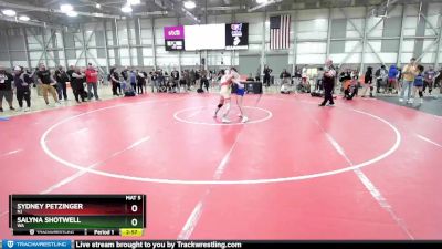 53 lbs Quarterfinal - Sydney Petzinger, NJ vs Salyna Shotwell, WA