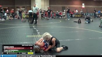 70 lbs Finals (8 Team) - Berek Davis, Contenders Wrestling Academy Blue vs Luke Kuykendall, Team Palmetto