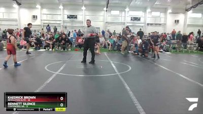 78 lbs Round 4 (6 Team) - Bennett Silence, Contenders WA vs Kaedrick Brown, Revolution Elite