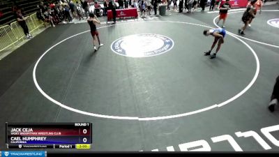 110 lbs Round 1 - Jack Ceja, Vasky BrosPitman Wrestling Club vs Cael Humphrey, California