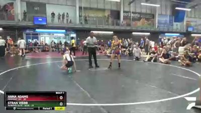 108 lbs Round 1 (3 Team) - Stran Webb, Alabama Elite - Blue vs Anna Adams, Piedmont WC